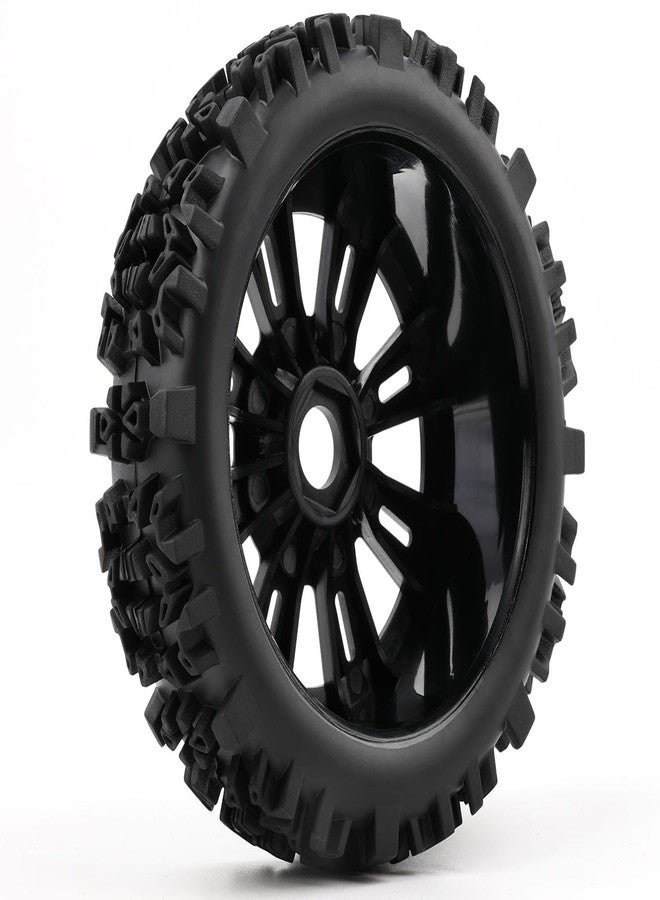 ZRRC 1/8 Scale RC Off Road Buggy Tires & 17mm Hex Wheels - Pre-Glued All-Terrain, Fits Arrma Typhon 3S/6S Losi 8Ight X/E 2.0 XT/XTE Team Associated Traxxas Redcat HPI RC Truggy Wheels Tyres - Image 3